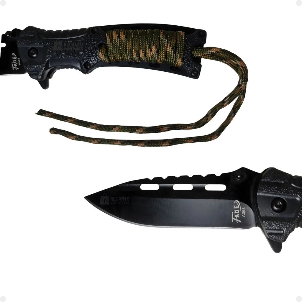 Canivete Cammo Hunter c/ Pederneira e Corda
